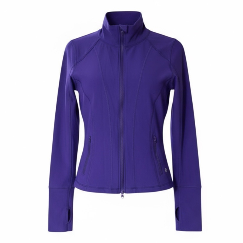 90 degree purple mesh zip up active wear jacket size‎ small